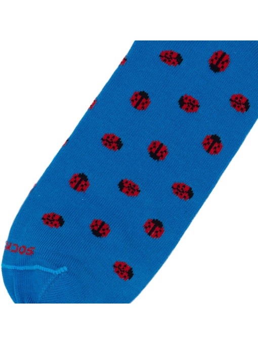 CHAUSSETTE INVISIBLES COCCINELLE TURQUOISE