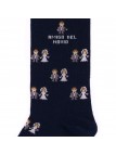 calcetines socksandco con diseño novios y detalle amigo del novio en color azul marino