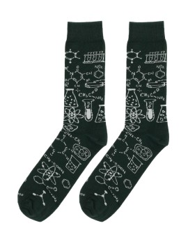 chaussettes amusantes chimie socksandco fabriqué et conçu en Espagne avec du coton peigné doux