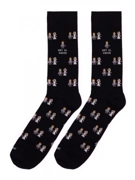Socksandco socks with boyfriend design and detail I'm the guy in black