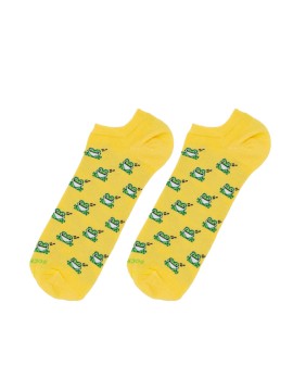 Chaussettes Socksandco Yellow Frog invisibles Chaussettes