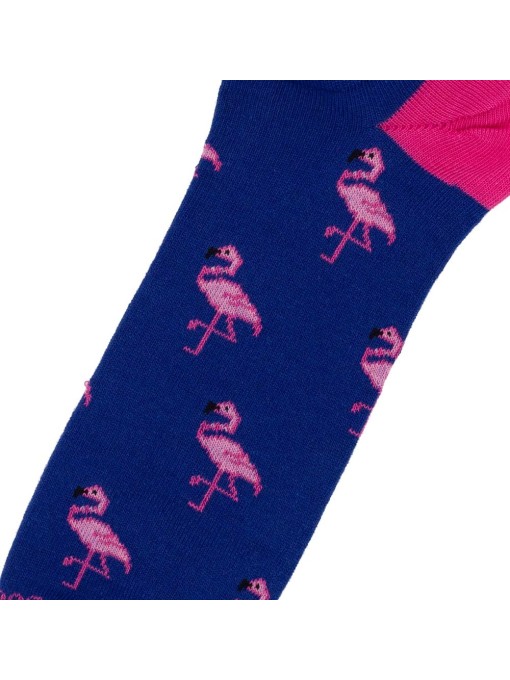 Socksandco Royal Blue Flamingo invisibles Flamingo