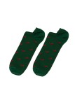 Socksandco no-show green chilis socks