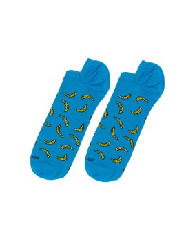 Socksandco sock no-show turquoise bananas