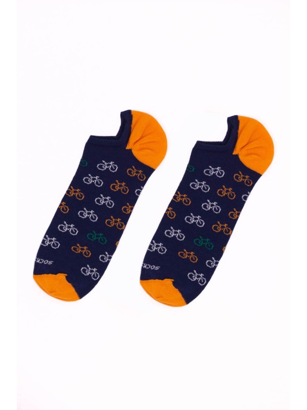 calcetines invisibles bici naranja