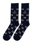 Socksandco socks with groom's design and friend of the bride detail in navy blue