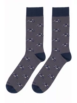 Funny socks chopper grey