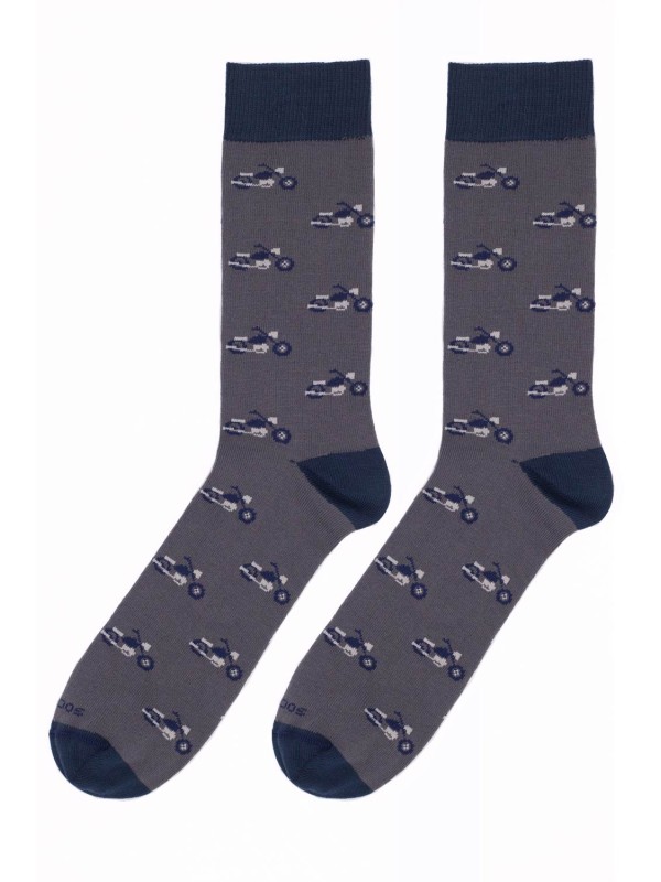 Funny socks chopper grey