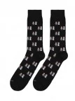 calcetines originales con estampado de novios en negro